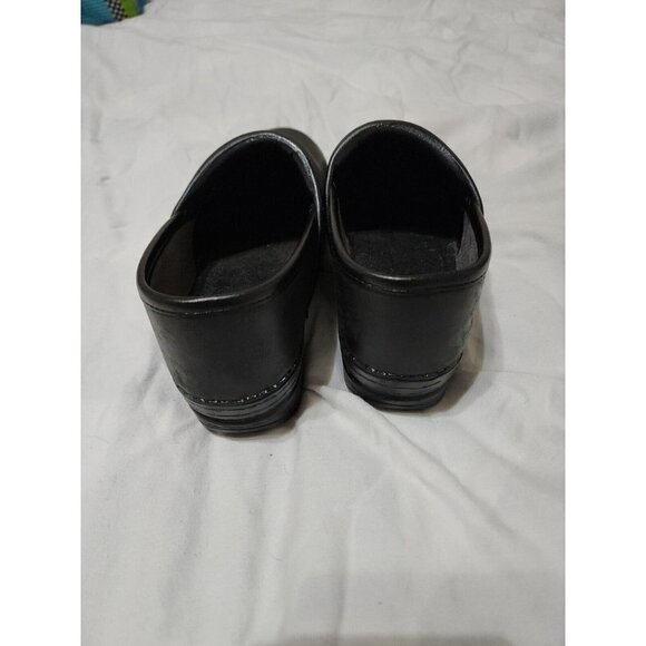 Sanita Womens Size 37 Matte Black Clogs Workwear Professional Danish Shoes - Picture 4 of 6